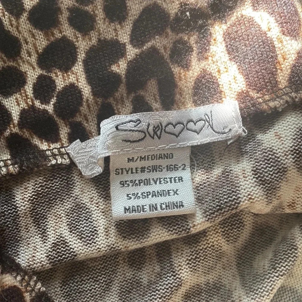 Swool Animal Print Mini Skirt Size Medium in Juniors - Picture 3 of 5